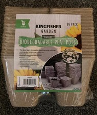 36 x BIODEGRADABLE SQUARE PEAT