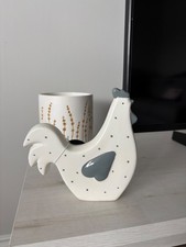 Ceramic Grey and White Polka