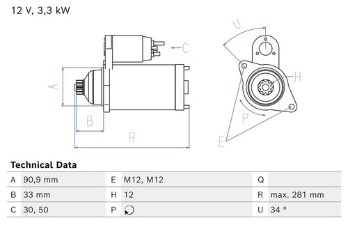 Bosch starter for lexus - bosch,