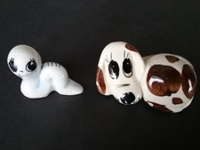 Philip Laureston Babbacombe Pottery Miniature Animals Worm (009) & Dog