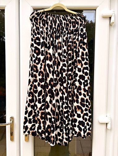 Leopard animal print smocked - leopard,