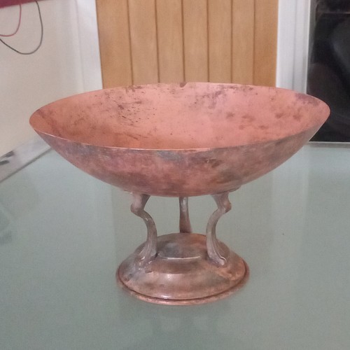 Art deco copper brass bowl - art,