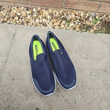 Skechers Mens Go Walk 4 Goga Max Uk Size 10.5 Trainers Navy Blue Quick Fit Shoes