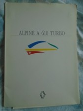 Renault Alpine A 610 Turbo Press Release brochure 1991 French text 5 photos