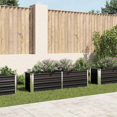 Galvanised steel raised garden - steel,