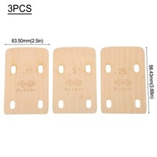 Electric Bass Neck Shims Maple