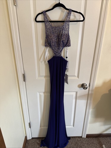 Sherri hill purple beaded - sherri,