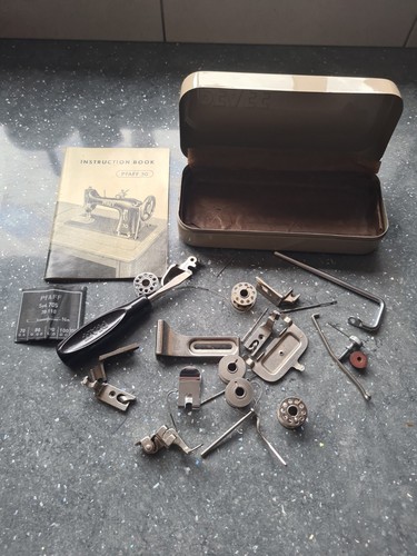 Vintage tin pfaff sewing - pfaff,