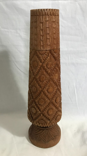Vintage hand carved wooden - , dry