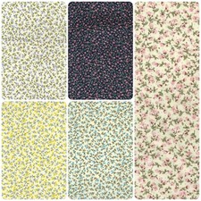 Summer Cotton Poplin Printed Floral Tiny Pattern Fabric Dress Quilting Material