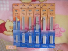 Set Of 4 Pony Double Ended Knitting Needles 20cm - Sizes From 2.00mm - 7.00mm