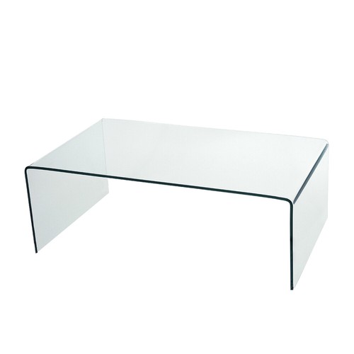 Modern curved glass coffee - curved,