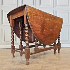 Antique Solid Oak Barley Twist