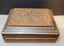 Antique Wooden Jewellery Box