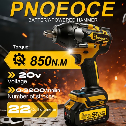 Impact gun cordless wrench - 1/2,