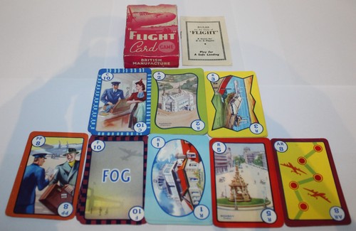 Vintage flight card game - vintage,