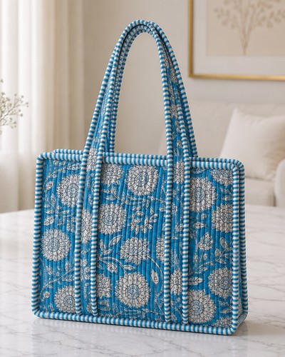 Small tote bag indian quilted - tote, bag,indian