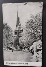 Christ Church, Crouch End In The Snow Postcard/On Card