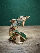 Crystal Temptations Dolphin 24k Gold Plated with Swarovski crystals