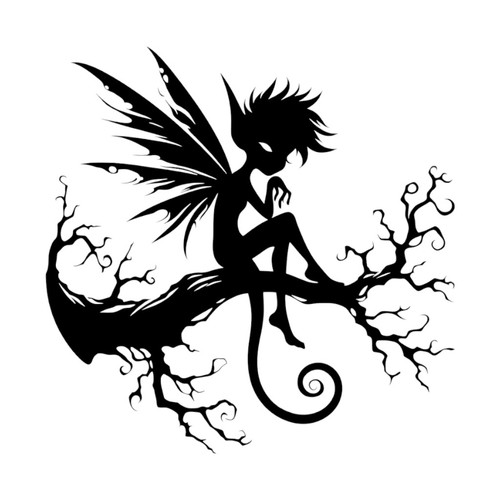 Pixie tree branch decal - on,