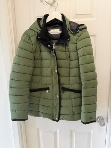 Dkny green puffa jacket - green, with