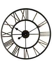 60cm Clock, Brush Bronze Metal Indoor and Outdoor Decorative Clock.