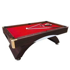 8 FT Modern Pool Table Red