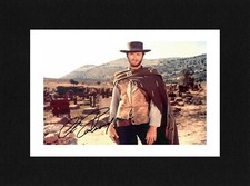 8X6 Mount CLINT EASTWOOD Signed PHOTO Print Gift ReadyTo Frame GOOD BAD THE UGLY