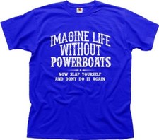 CIGARETTE RACING TEAM - SPEED BOATS, POWERBOATS blue t-shirt 01449
