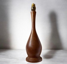 Vintage 60s Teak Lamp Base MCM