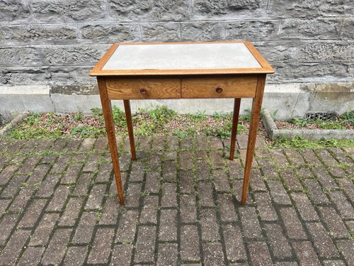 Vintage oak desk heals - oak,