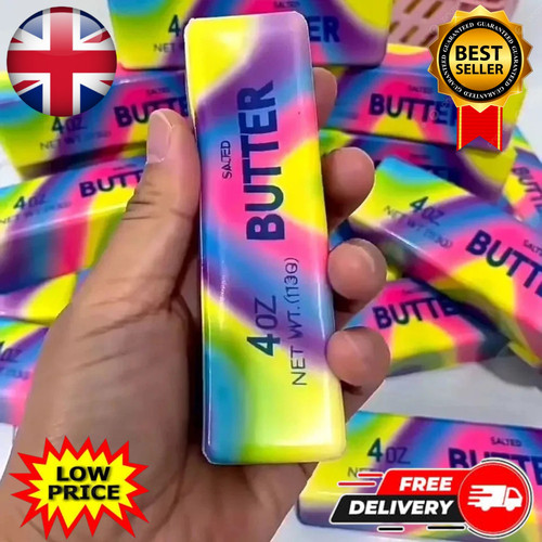 Rainbow squishy butter sensory - rainbow,