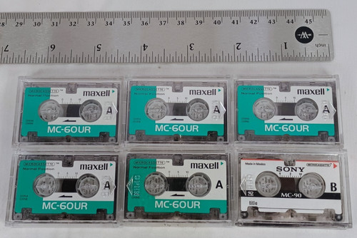 Microcassette tapes lot 6 - microcassette,