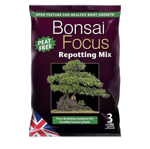 Bonsai repoting mix - bonsai, focus