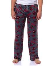 Marvel Comics Deadpool Pajamas Men's Logo Fight Pose Lounge PJ Pants