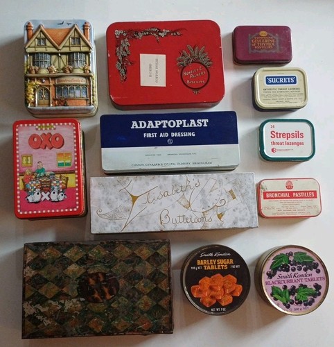 Job lot various tins - of, 12