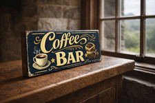 Coffee Sign Coffee Bar Vintage