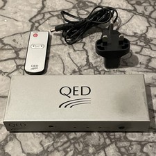 Q.E.D. A-HDMIS/2 HDMI 2-Way Splitter Box Powered Switch 