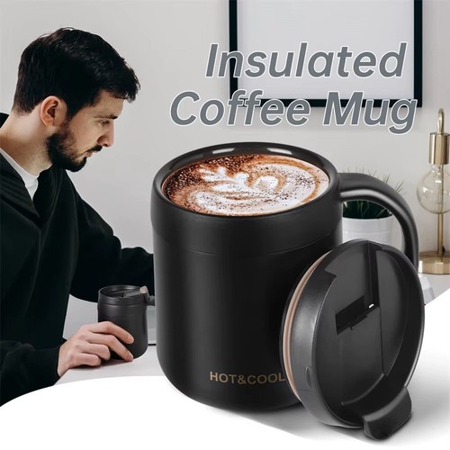 Thermal travel coffee mug cup - coffee,