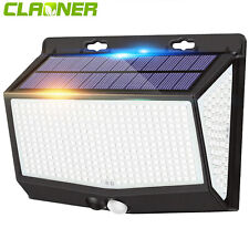 468 LED Solar Powered PIR Motion Sensor Wall Lights Outdoor Garden Security Lamp