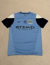 Manchester City FC Nike Match Worn Training Shirt Player Issue rare collectible 