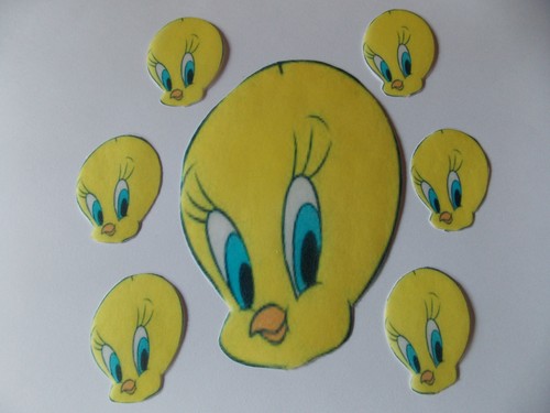 Large edible precut tweety - large,