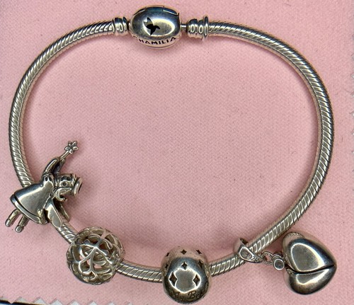 Sterling silver chamilia charm - silver,