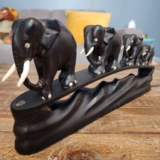 Vintage Ebony Elephant Wood