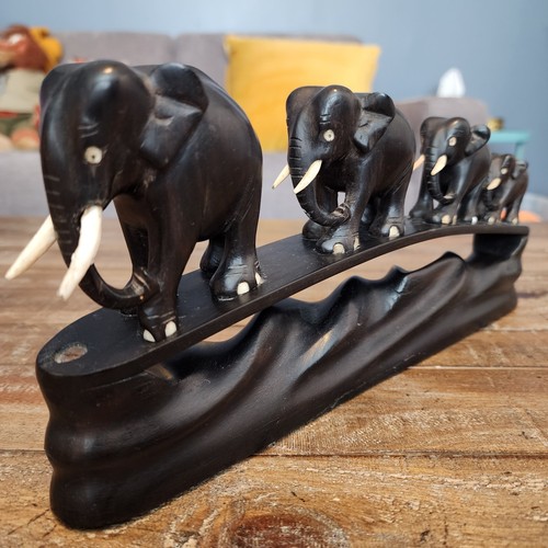 Vintage ebony elephant - ebony,