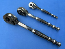 Blue Point 3pc Ratchet Set, 1/4", 3/8" & 1/2" Drive - As sold by Snap On.