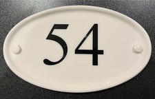 CERAMIC OVAL HOUSE SIGN ANY