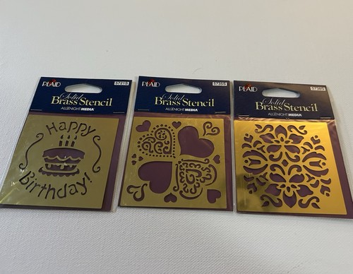 Plaid solid brass - brass, stencils