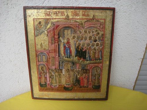 Ancient russian icon mother - ancient,