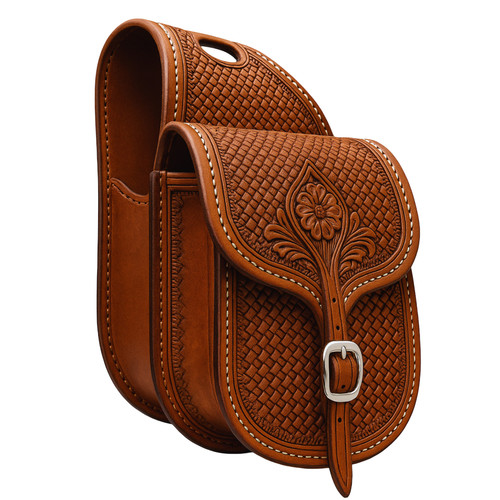 Horse saddle bag leather - horse,